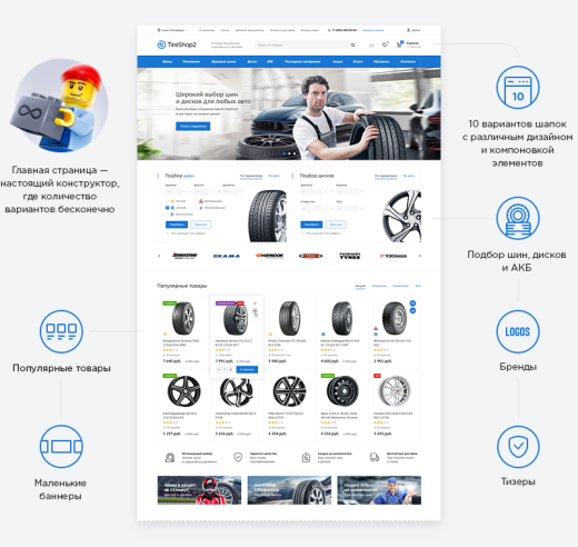 Аспро: Шины и диски 2.0, если у вас уже куплен Битрикс